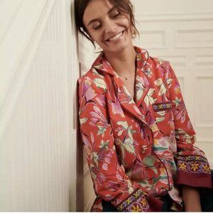 Anthropologie Lil Sire Cheetah Dreams **Flannel Sleep Top** - Small